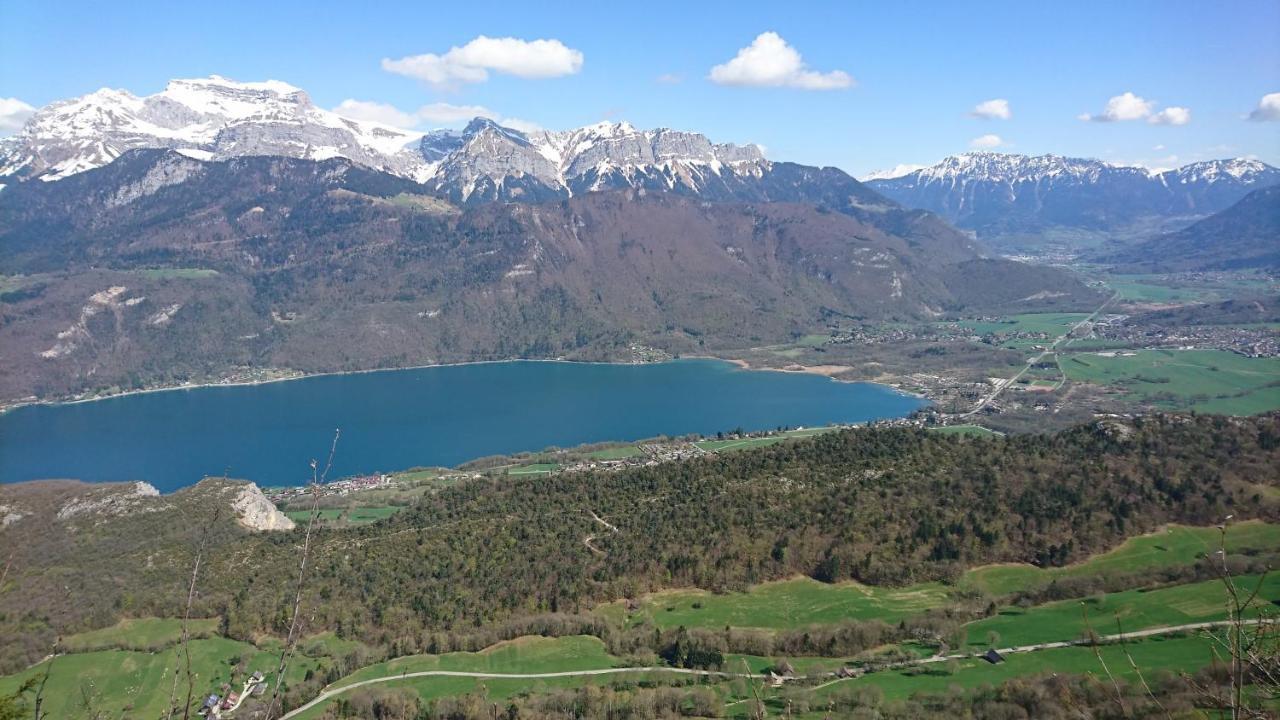 Studio à la campagne au bout du lac d'Annecy Doussard Extérieur photo