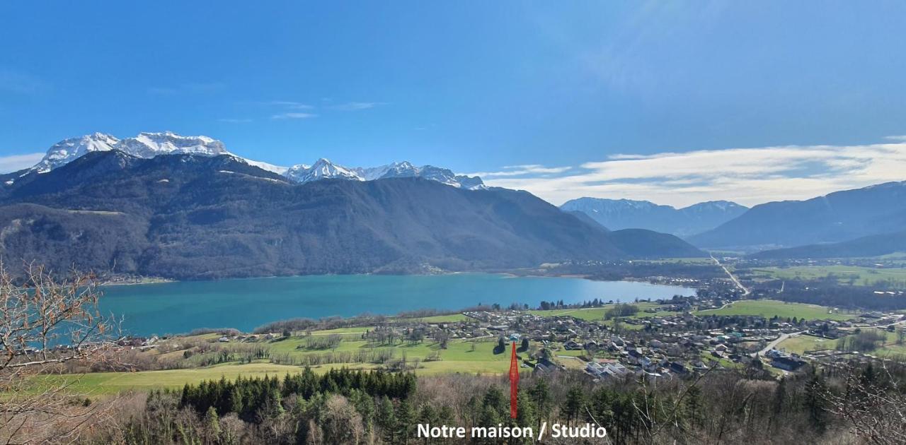 Studio à la campagne au bout du lac d'Annecy Doussard Extérieur photo