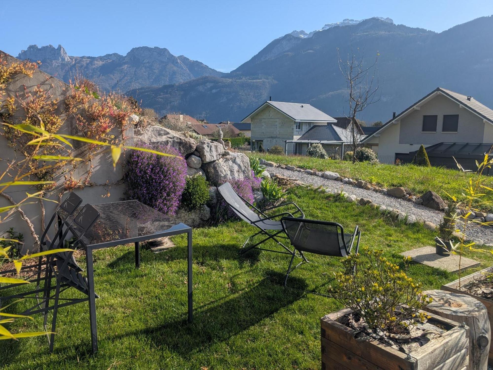 Studio à la campagne au bout du lac d'Annecy Doussard Extérieur photo